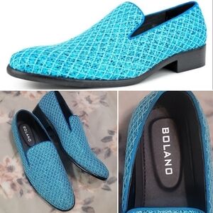 Bolano Turquoise Glitter Sarlo Loafer
